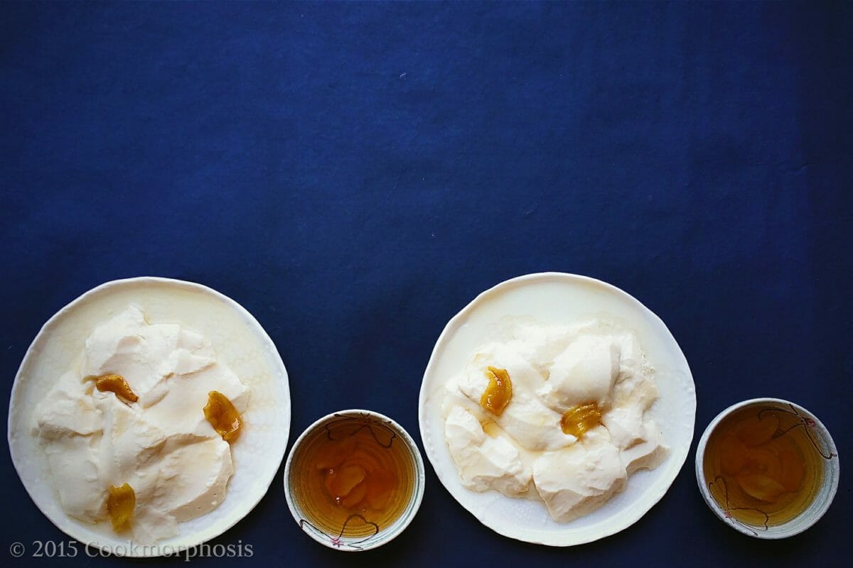 Soybean Pudding with Ginger Syrup (Douhua) COOKMORPHOSIS