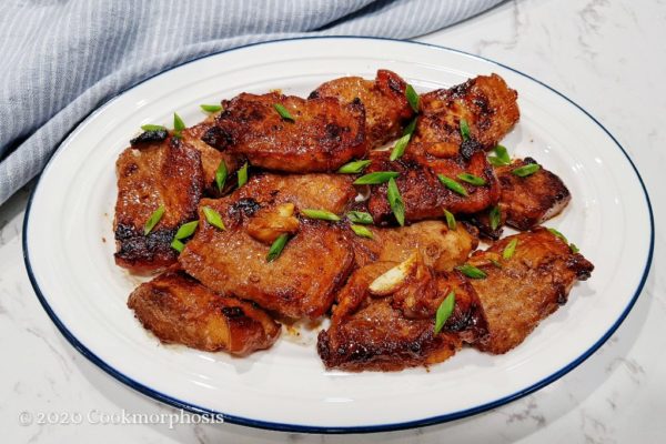 Easy Sticky Pan Fried Pork Recipe - COOKMORPHOSIS