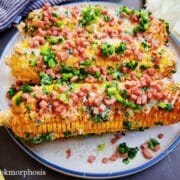 Grilled corn with spam recipe (elote)