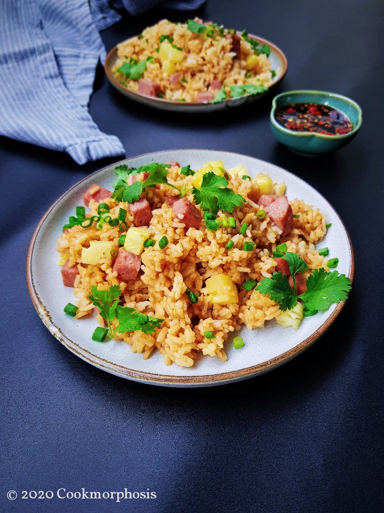 spam & pineapple fried rice
