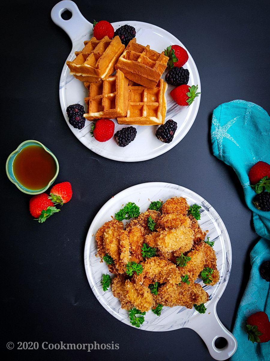 Crispy Cajun Fried Chicken And Waffles - COOKMORPHOSIS