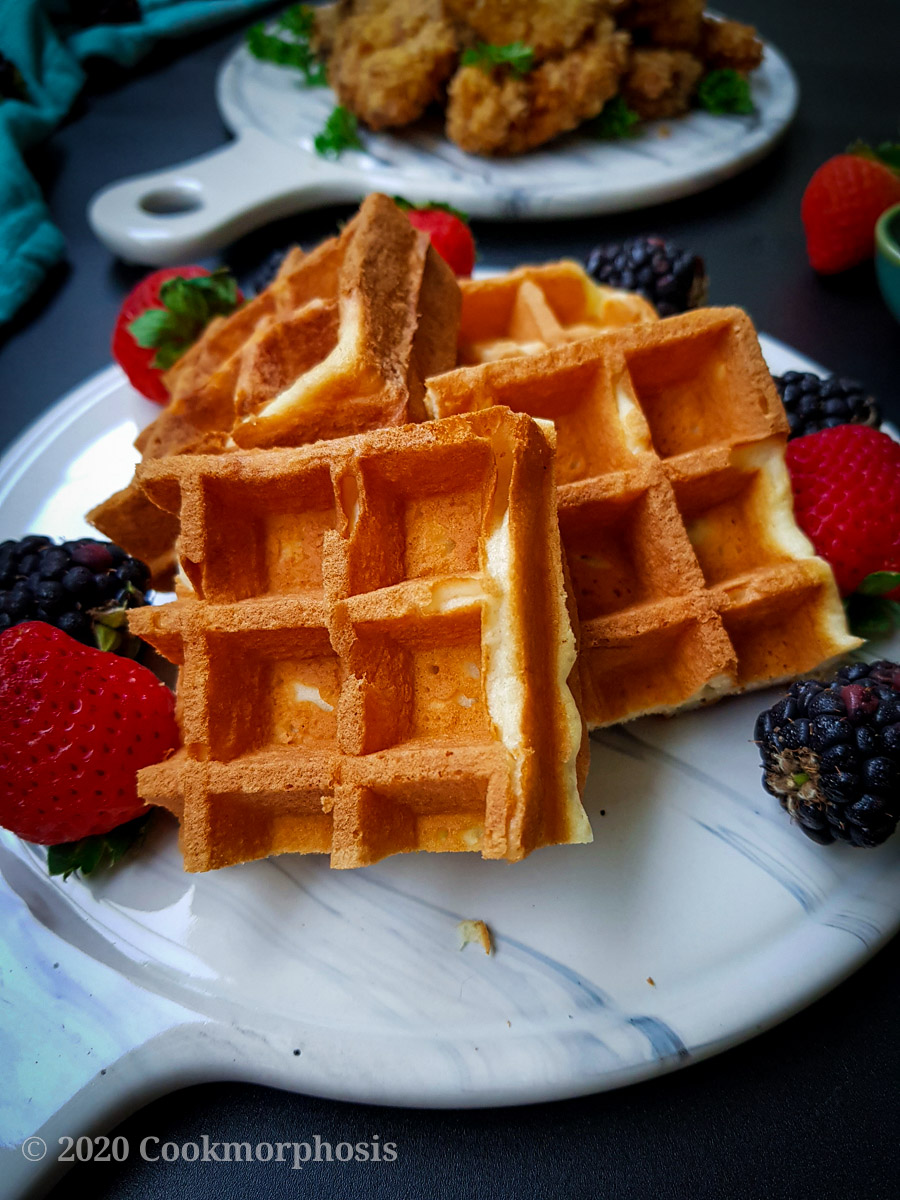 Crispy Cajun Fried Chicken And Waffles - COOKMORPHOSIS