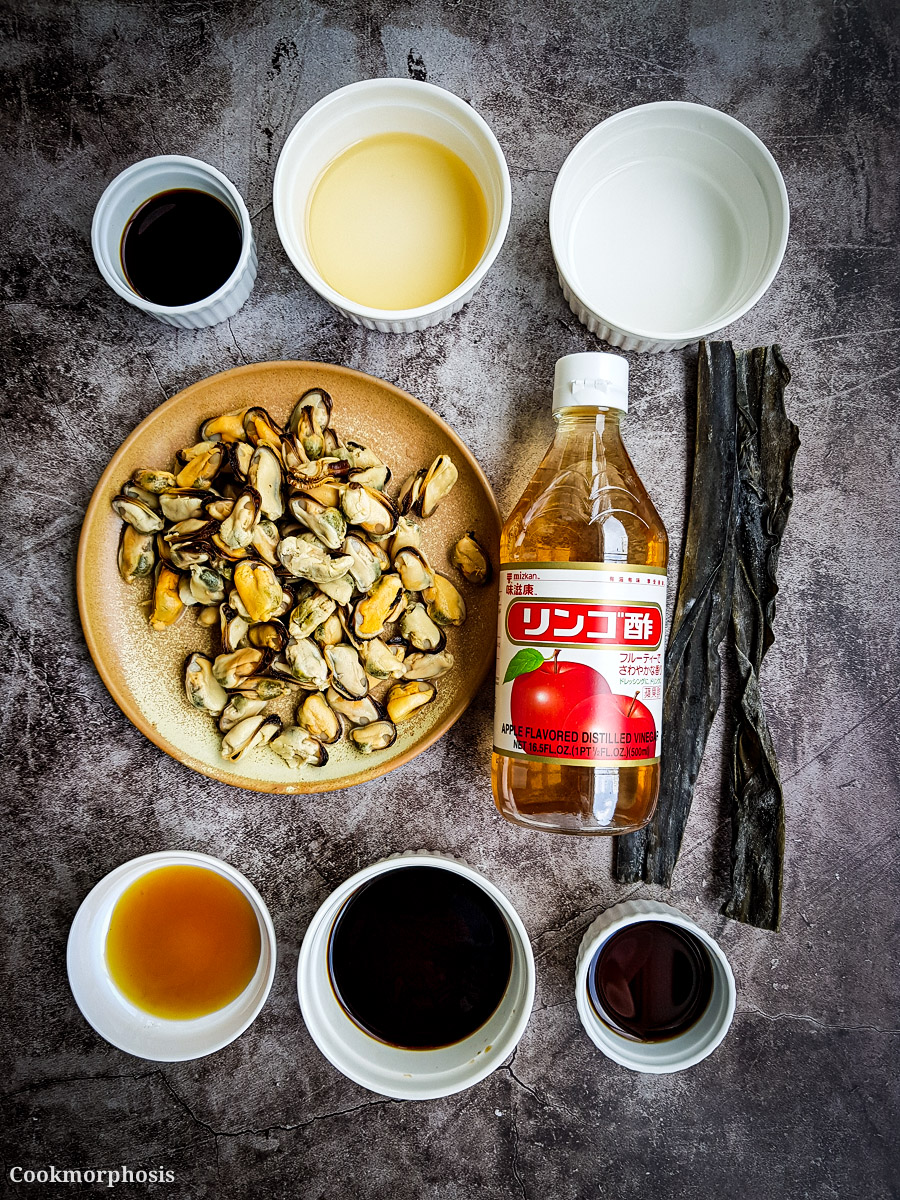 ingredients to make homemade authentic ramen broth