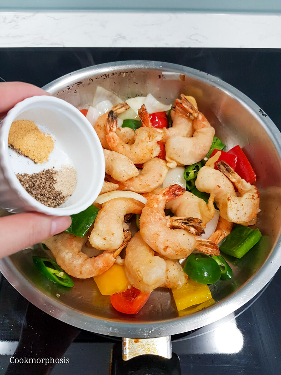 Chinese Salt and Pepper Shrimp with Lime Dipping Sauce