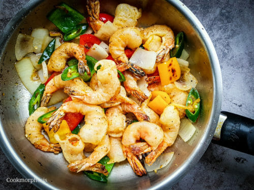 Chinese Salt And Pepper Shrimp With Lime Dipping Sauce