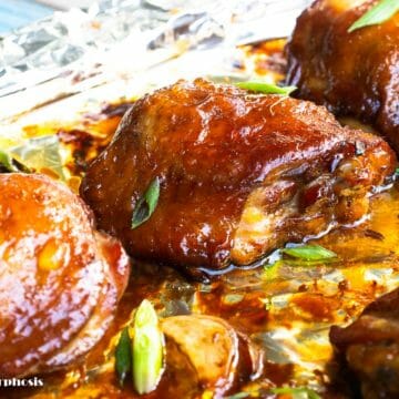 baked soy sauce chicken thighs