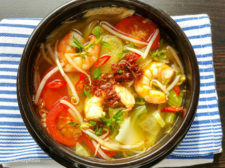 Hot & Sour Shrimp Soup (Canh Chua Tom) - COOKMORPHOSIS