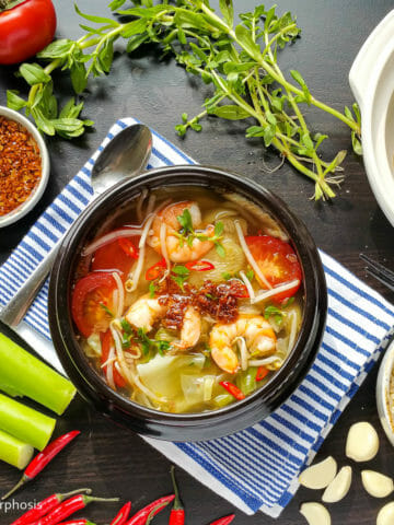 hot & sour shrimp soup