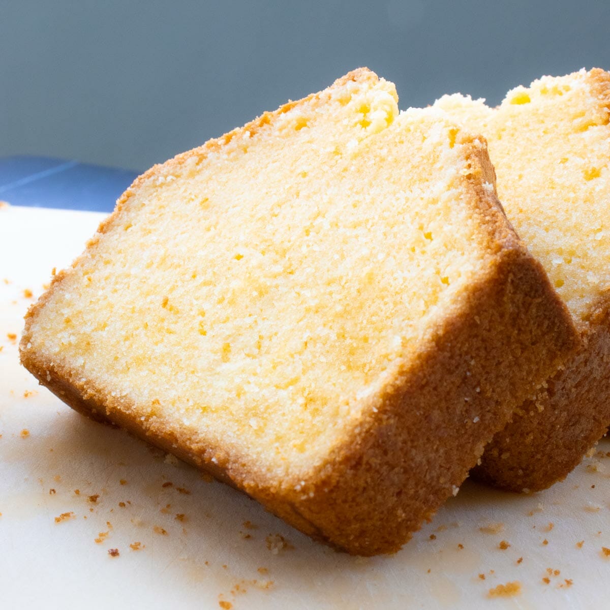 one piece of old-fashioned butter pound cake