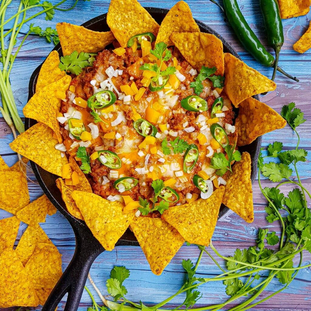 Cheesy Ground Beef Nachos - COOKMORPHOSIS