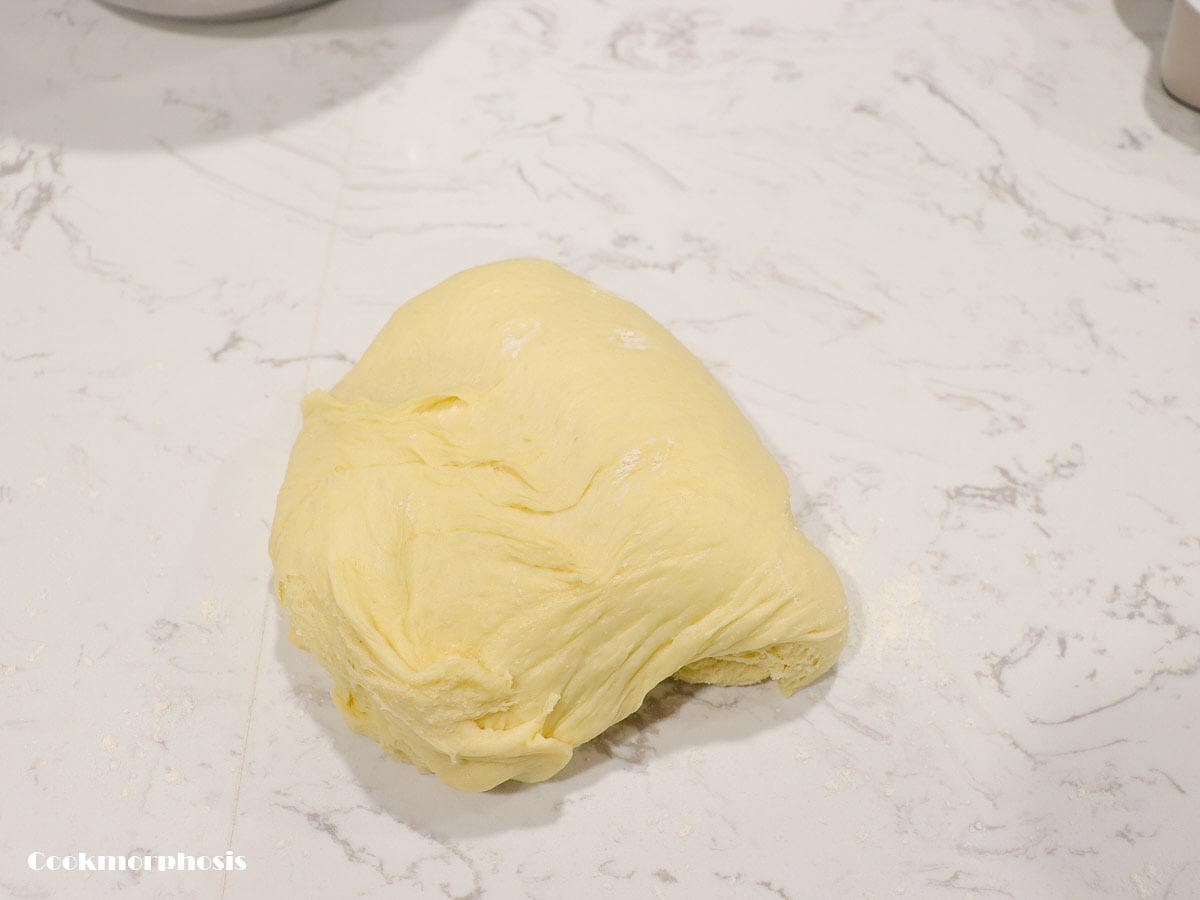 move the dough to a clean counter top