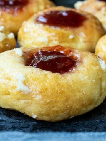 one streusel strawberry jam bread