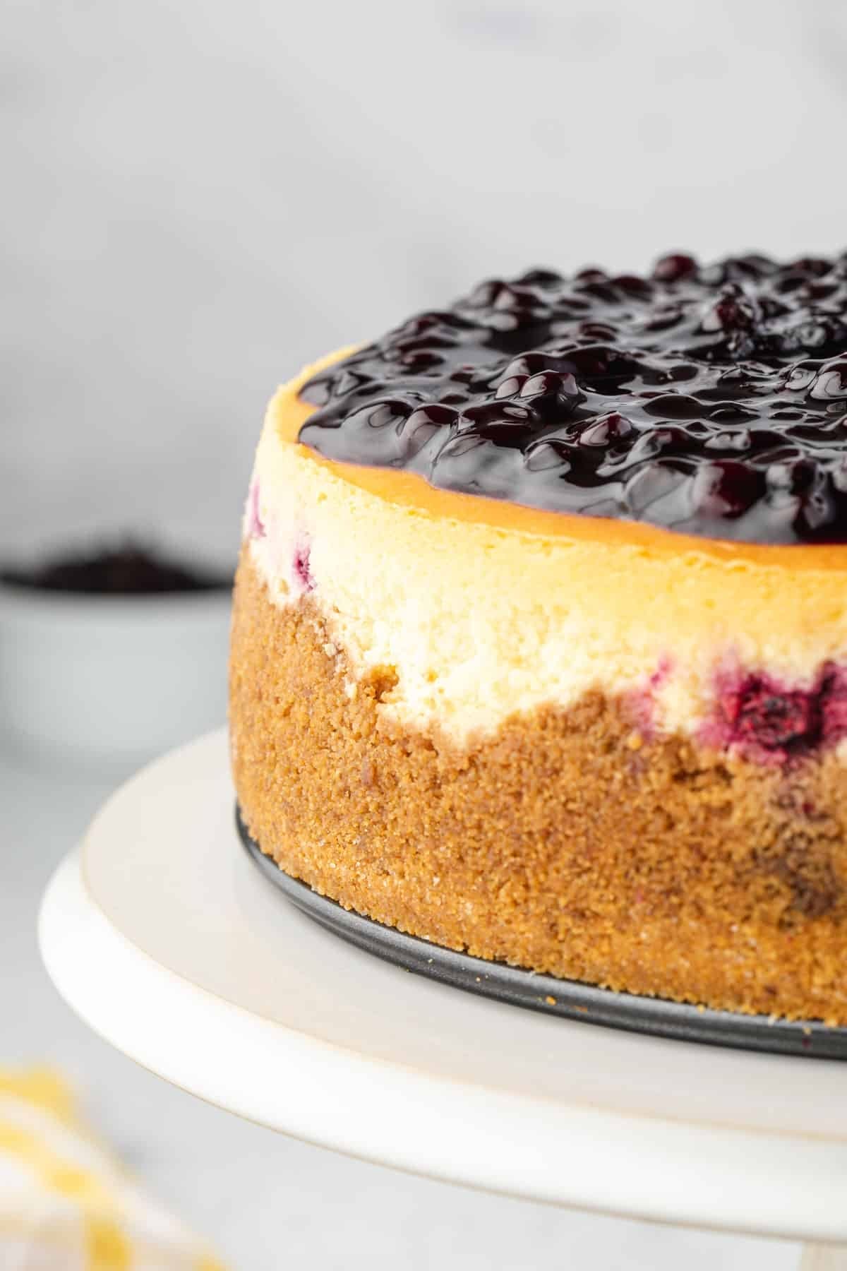 a huckleberry cheesecake